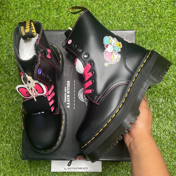 Dr. Martens Shoes - Dr. Martens Jadon Hello Kitty and Friends Leather Platform boots